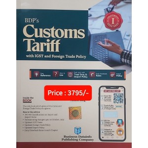 BDP's Customs Tariff with IGST and Foreign Trade Policy by Anand Garg (3 Vols. 2023)